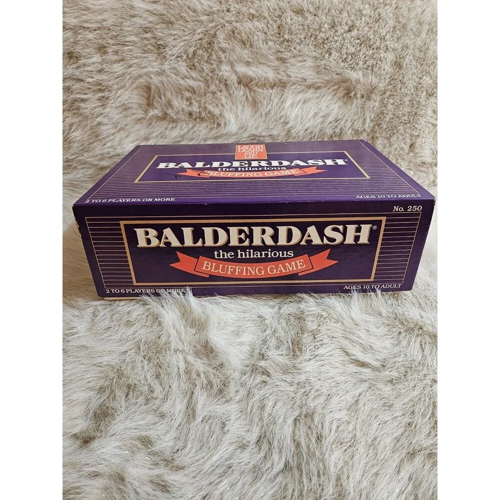 VTG Balderdash Board Game  - 1984 - The Hilarious Bluffing Game - Complete